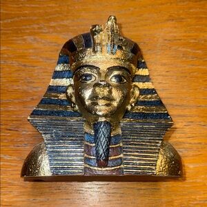 Luxurious Gold and Black Pharaoh Sculpture